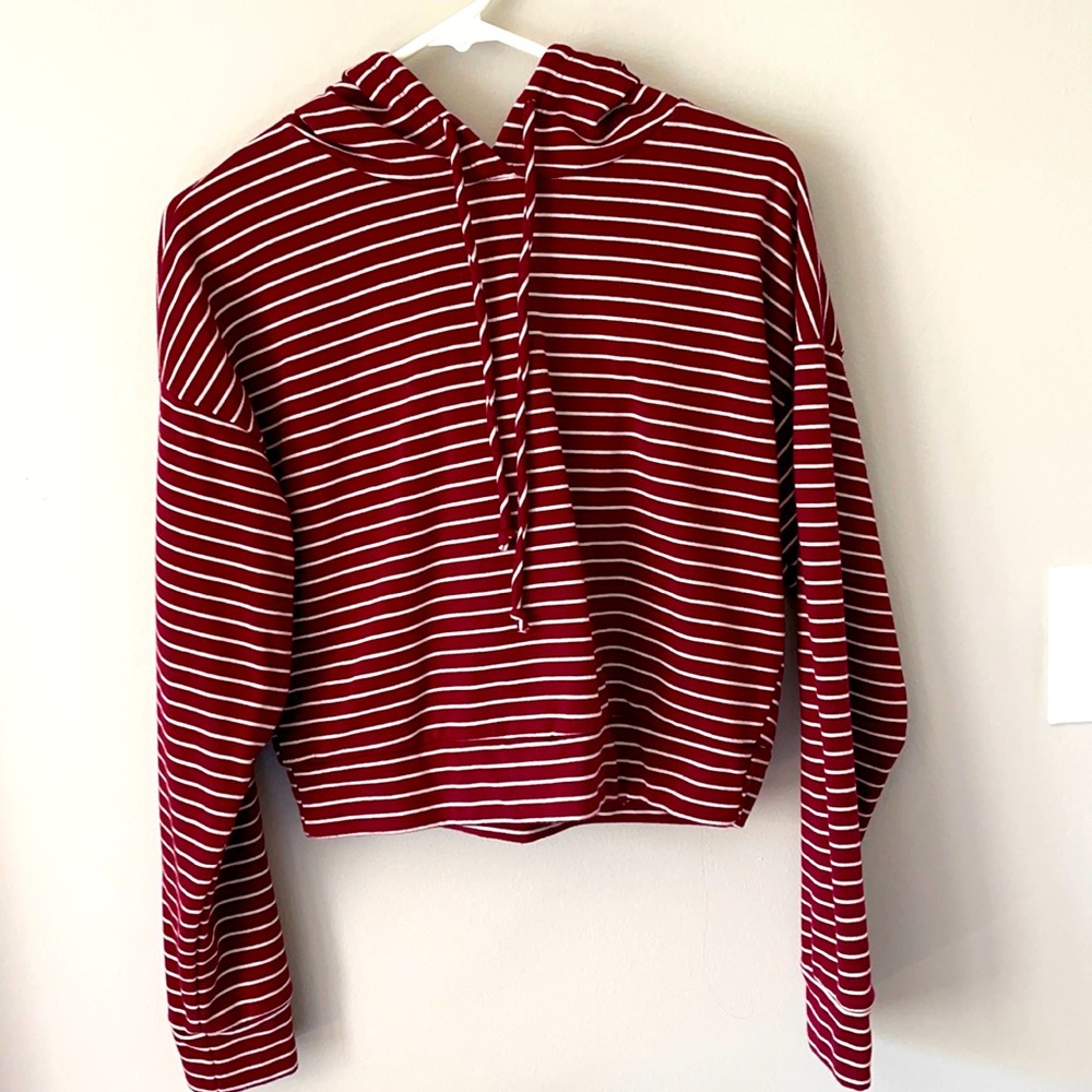 Charlotte Ruse hoodie crop top size Small